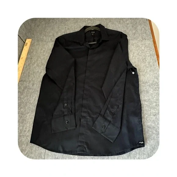 Good Man Brand Long Sleeve Button Down Dress Shirt, Blue, Casual L - Picture 2 of 16